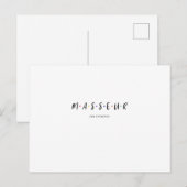 マッサージ ポストカード (正面/裏面)