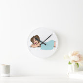 マッサージ ラウンド壁時計 (ホーム)