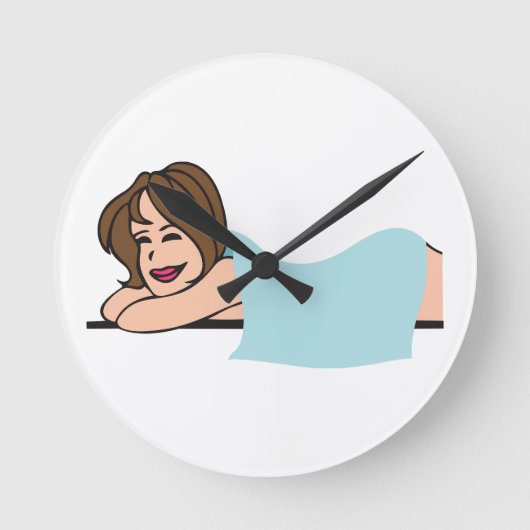 マッサージ ラウンド壁時計 (正面)