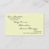 マッサージ 名刺 (裏面)