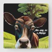 マッサーモージ用のニング スクエア壁時計 (正面)