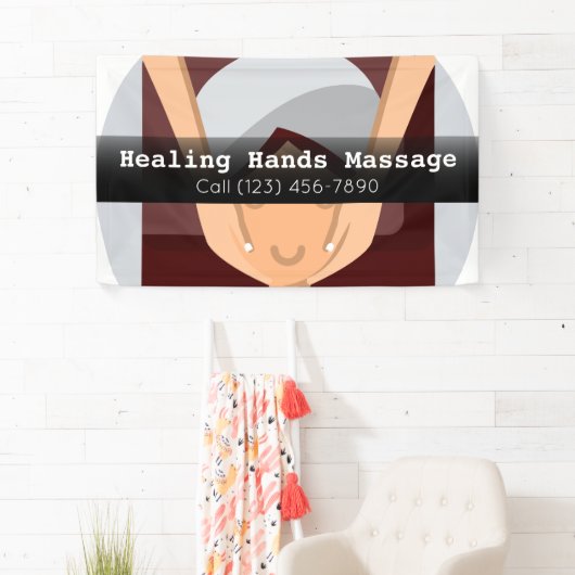 マッサ広告ージセラピービジネスバナー 横断幕 (インサイチュ)