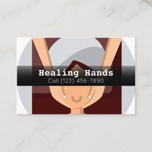 マッサ広告ージセラピー会社 名刺 (正面)