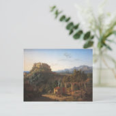 マッサ・ディ・カララの城と風景 ポストカード (スタンド正面)
