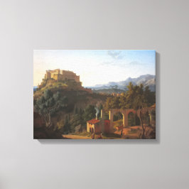 マッサ·ディ·カララ城の風景 キャンバスプリント