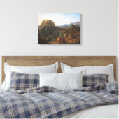 マッサ·ディ·カララ城の風景 キャンバスプリント (インサイチュ (寝室))