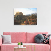 マッサ·ディ·カララ城の風景 キャンバスプリント (インサイチュ (リビング))