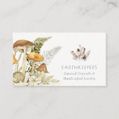 マッシュコ素朴シダの葉の結晶の秋 名刺 (正面)