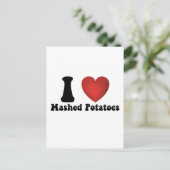 マッシュポテトが好きな感謝祭の食事ギフト ポストカード (スタンド正面)