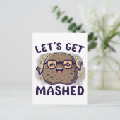 マッシュポテトを食べよう ポストカード (スタンド正面)