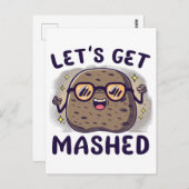マッシュポテトを食べよう ポストカード (正面/裏面)