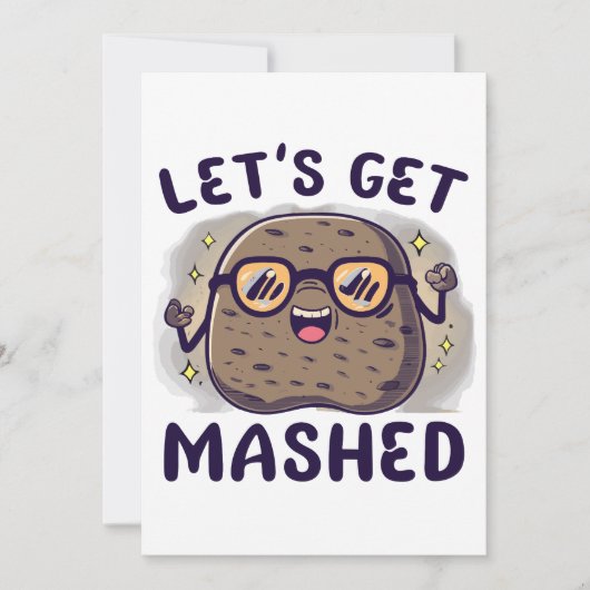 マッシュポテトを食べよう 招待状 (正面)