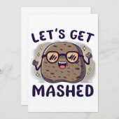 マッシュポテトを食べよう 招待状 (正面/裏面)