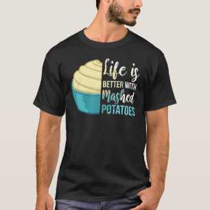 マッシュポテトレシピニンニクつぶし Tシャツ