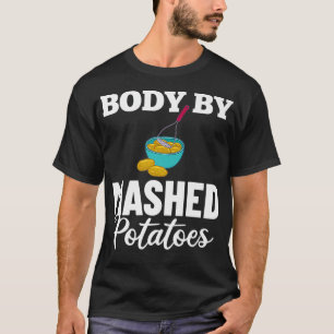 マッシュポテトレシピニンニク潰しポテトビーガン Tシャツ
