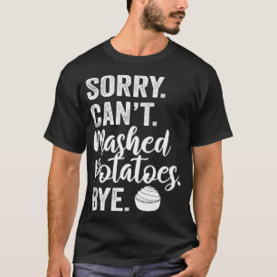 マッシュポテトレシピニンニク潰しポテトビーガン Tシャツ