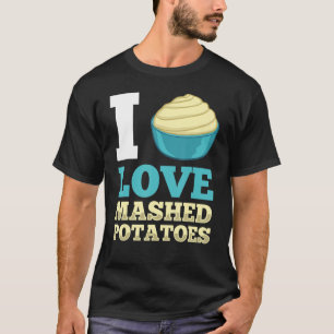 マッシュポテトレシピニンニク粉砕ポテトビーガン Tシャツ