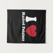 マッシュポテト大好き感謝祭ディナーギフト タペストリー (正面(横))