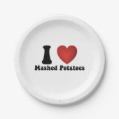 マッシュポテト大好き感謝祭ディナーギフト ペーパープレート (正面)