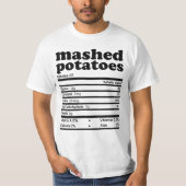 マッシュポテト栄養事実2021感謝祭N Tシャツ (正面)