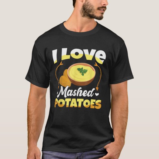 マッシュポテトTシャツが大好き Tシャツ (正面)