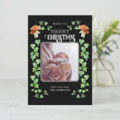 マッシュルームとアイビーフェアユタリークリスマスカード シーズンカード (スタンド正面)