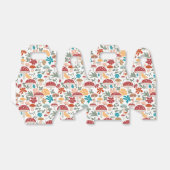 マッシュルームとフローラミッドセンチュリーモダンパターン フェイバーボックス (折り畳みなし)