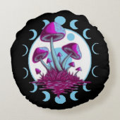 マッシュルームとムーン ラウンドクッション (裏面)