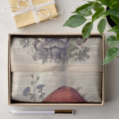 マッシュルームと花オンブック文字イラストレーション 薄葉紙 (ギフト)