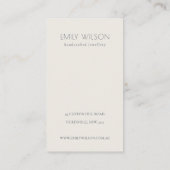 マッシュルームのシダの葉のロゴスタッドイヤリングディスプレイ 名刺 (裏面)