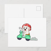 マッシュルームのバイク乗り.PNG ポストカード (正面/裏面)