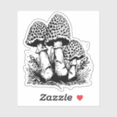 マッシュルームのビニールのシール シール (シート)