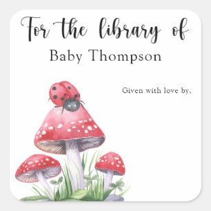 マッシュルームのラディバグ – のライブラリ スクエアシール