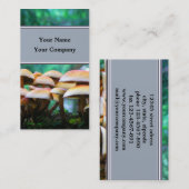 マッシュルームの名刺テンプレート 名刺 (正面/裏面)