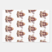 マッシュルームの女の子の赤ちゃんシャワーで魅惑の妖精 ラッピングペーパーシート (正面2)