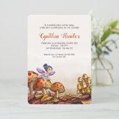 マッシュルームの妖精招待状 招待状 (スタンド正面)