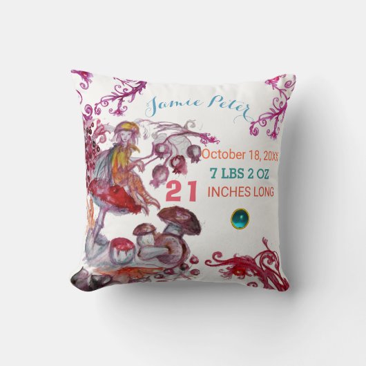 マッシュルームの子の子のシャワーベビー状態 クッション (正面)