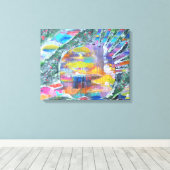 マッシュルームの扉 キャンバスプリント (インサイチュ (ウッドフロア))