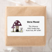 マッシュルームの新しいホームアドレス ラベル (インサイチュ)