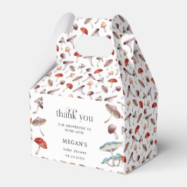 マッシュルームの森の赤ちゃんシャワー フェイバーボックス