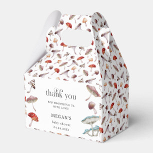 マッシュルームの森の赤ちゃんシャワー フェイバーボックス