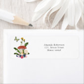 マッシュルームの赤ちゃんシャワー ラベル (インサイチュ)