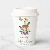 マッシュルームの赤ちゃんシャワー 紙コップ (裏面)