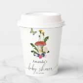 マッシュルームの赤ちゃんシャワー 紙コップ (正面)