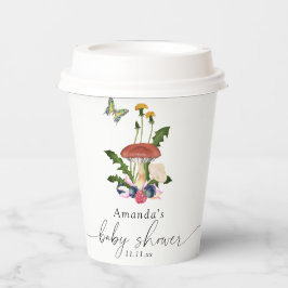 マッシュルームの赤ちゃんシャワー 紙コップ