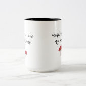 マッシュルームは私の薬マグ ツートーンマグカップ (中央)