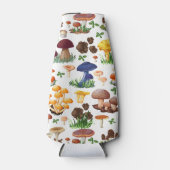 マッシュルームイラストレーション ボトルクーラー (正面)