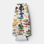 マッシュルームイラストレーション ボトルクーラー (裏面)