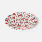 マッシュルームウッドランドカトリンレグレッドキノコパーティー ペーパープレート (アングル)