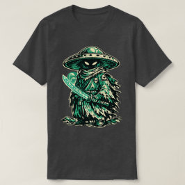 マッシュルームエイリアン浪人 - ビンテージ宇宙の放浪者 Tシャツ